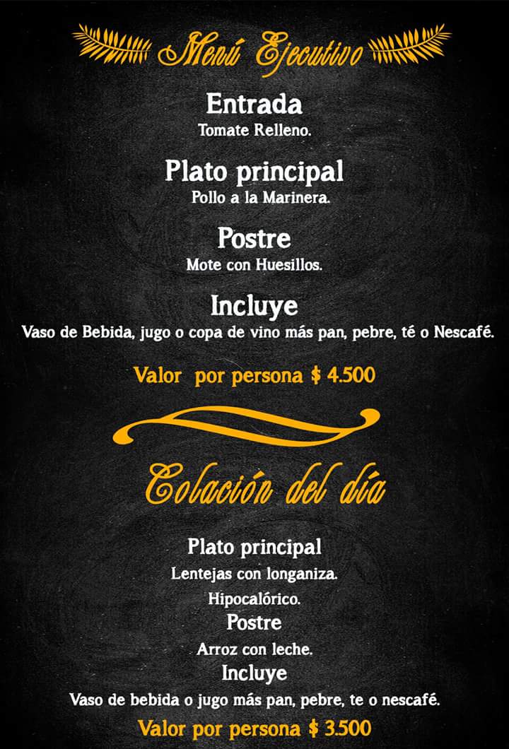 99Macarena's tweet photo. Hoy miércoles los esperamos con este rico menu #ClubDeÑuble  los espera!!! https://t.co/8NAoJ3LF3z