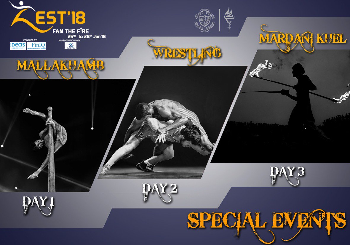 ZestCoep's tweet photo. Here are the special events for Zest'18
#1DayToGo
#CoepZest
#FinalCountdown
#WaitEnds https://t.co/QYHcP3K9GE