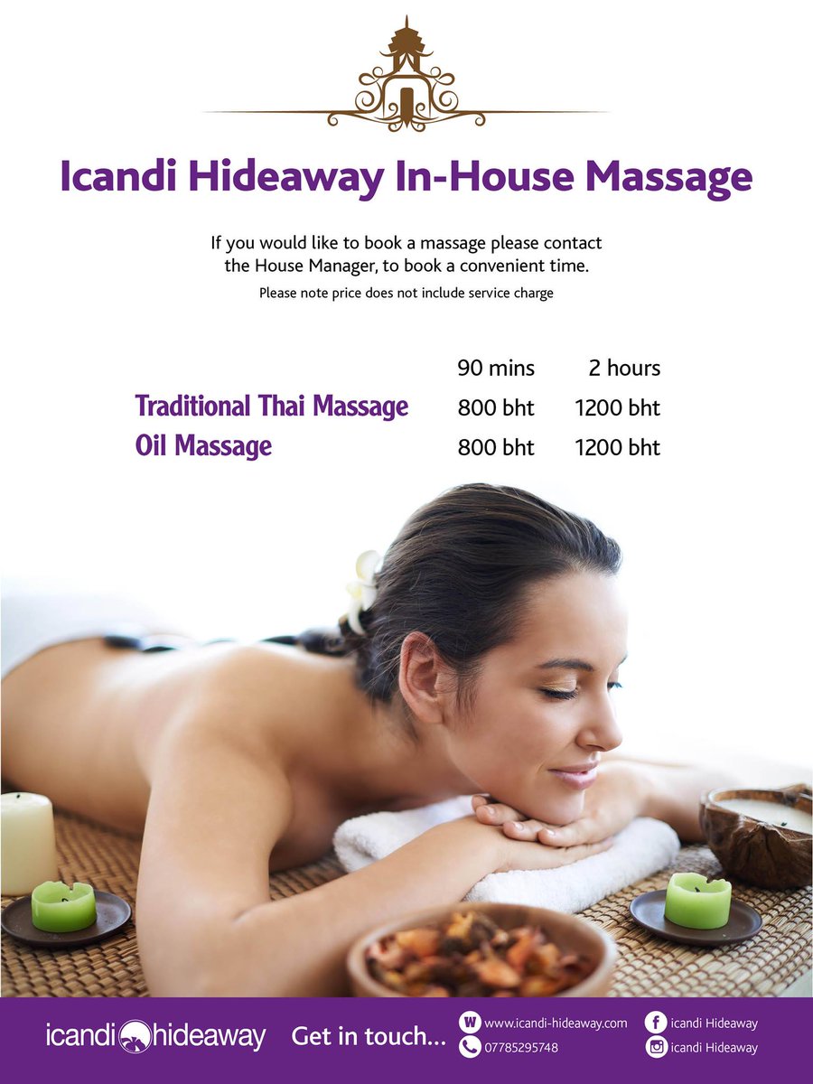 IcandiHideaway's tweet photo. Relaxing #massage in your own villa!We can arrange #invilla massage's for you which are set within the tranquil scenery of #Icandi whilst you relax on the curtained bed in the garden-total bliss! #Thailand #holiday #massages #relaxation #ThaiMassage #sunshine #LuxuryTravel #villa https://t.co/gkW8OsMXpe