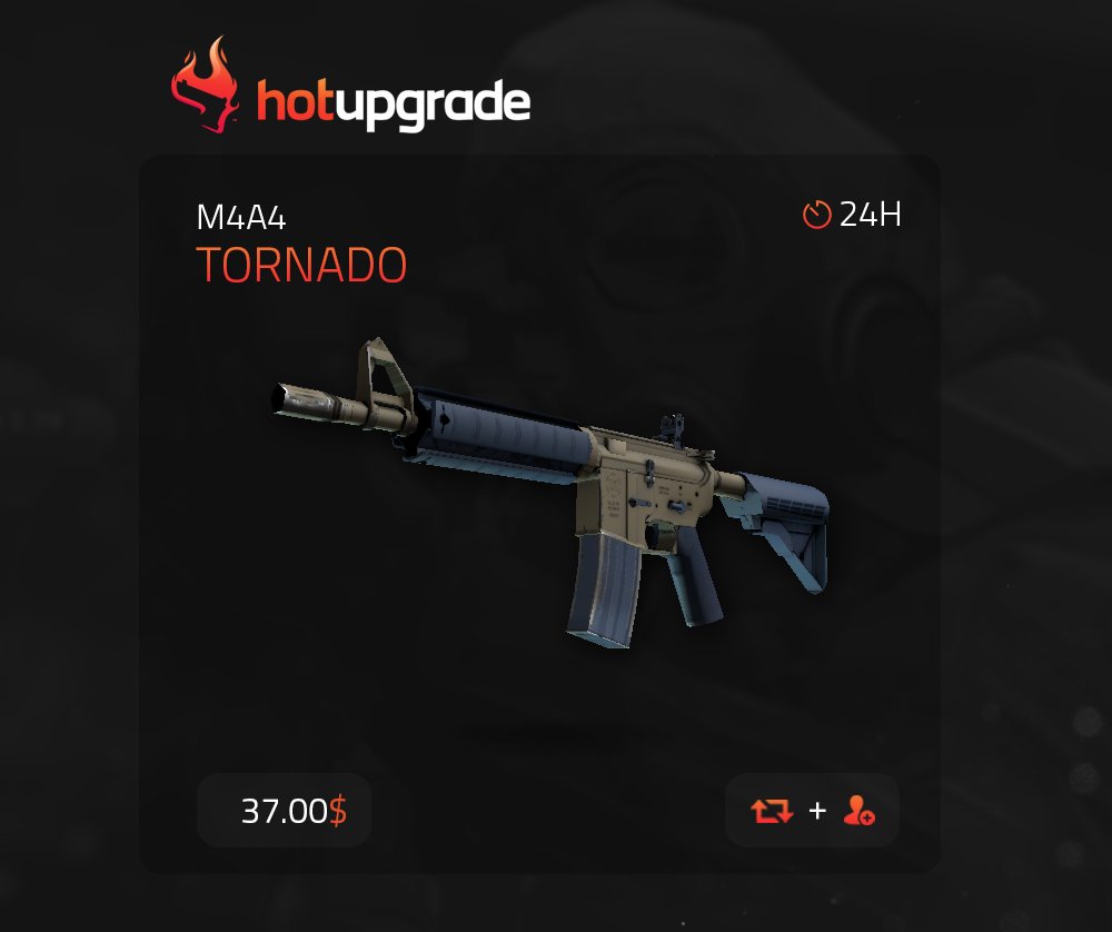hotupgrade's tweet image. 🔥🔥 M4A4 TORNADO GIVEAWAY 🔥🔥

💥RETWEET
💥FOLLOW US

Good luck!