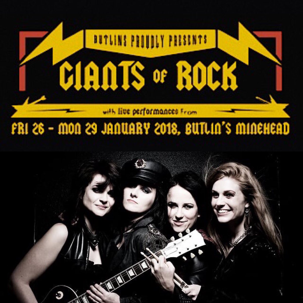 Joanovarc's tweet photo. We are performing at the Giants of rock festival on Friday. Performing on the introducing stage at 8.30pm! 🤘@radiohrh @PlanetRockRadio @RedVixenRecords @Blackstaramps https://t.co/mKSpzgJ5Cn