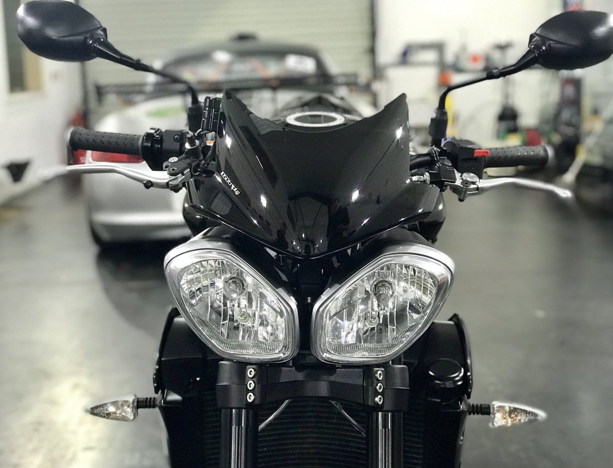 ReepYorkshire's tweet photo. New day, new challenge! On this VERY #wetwednesday it’s time to make a start on this #Triumph #SpeedTriple #94R! We are applying #LLumar #PPF onto all the painted surfaces followed by a full @gtechniquk treatment! #2wheels or #4wheels, it isn’t a problem! #callus - 01423 860022 https://t.co/MqGJK7Z7Ox