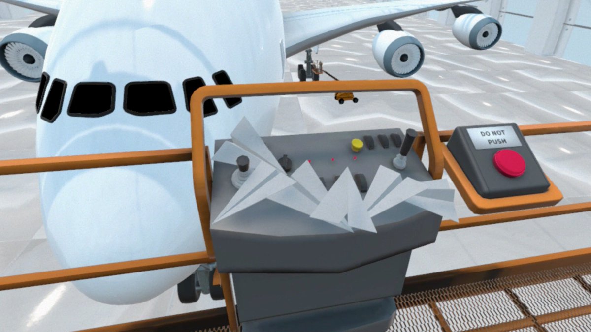 dbpixelhouseLTD's tweet photo. Sneak peek of our custom built #VR hangar! Plenty of room to virtually exhibit your product or service.. You can see it for yourself at EventsEvents (31st Jan - London) - we're exhibiting! #Events18 #VirtualReality #eventtech https://t.co/0KsSRPJ2Lg