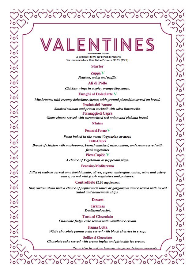 GiorgioItalian's tweet photo. Treat your loved one to a meal at Giorgio's this Valentine's Day! https://t.co/V5nE9ykJnD #Chesterfield #Italian #Pizza #Pasta #ValentinesDay https://t.co/0m98R7w5V7