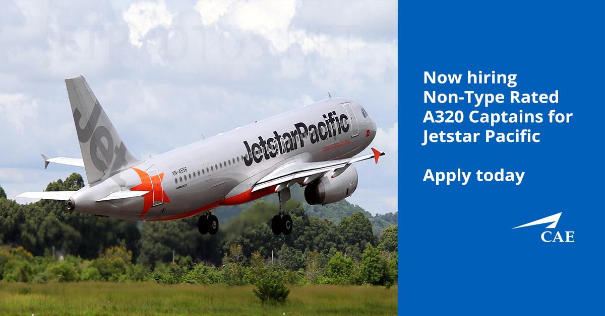 caeparcaviation's tweet photo. New opportunity! We are now hiring NTR A320 Captains for Jetstar Pacific. This is a 3 year renewable contract based in Hanoi. Screenings taking place immediately. Apply online or get in touch for more details! https://t.co/rlP5npIQli
#pilot #pilotjobs #a320captain #captainjobs https://t.co/8jDeKL2hxd