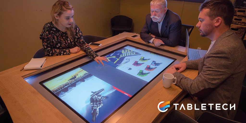 TableTech_fr's tweet photo. Boostez vos performances en entreprise et misez sur le travail collaboratif, avec vos collaborateurs et partenaires, grâce à la table tactile et connectée TableTech ! 🤜🤛 #TableTechBusinessSolution #worktogether #work #collaborative #communicationinterne #technology #business https://t.co/JDf0ysiHur