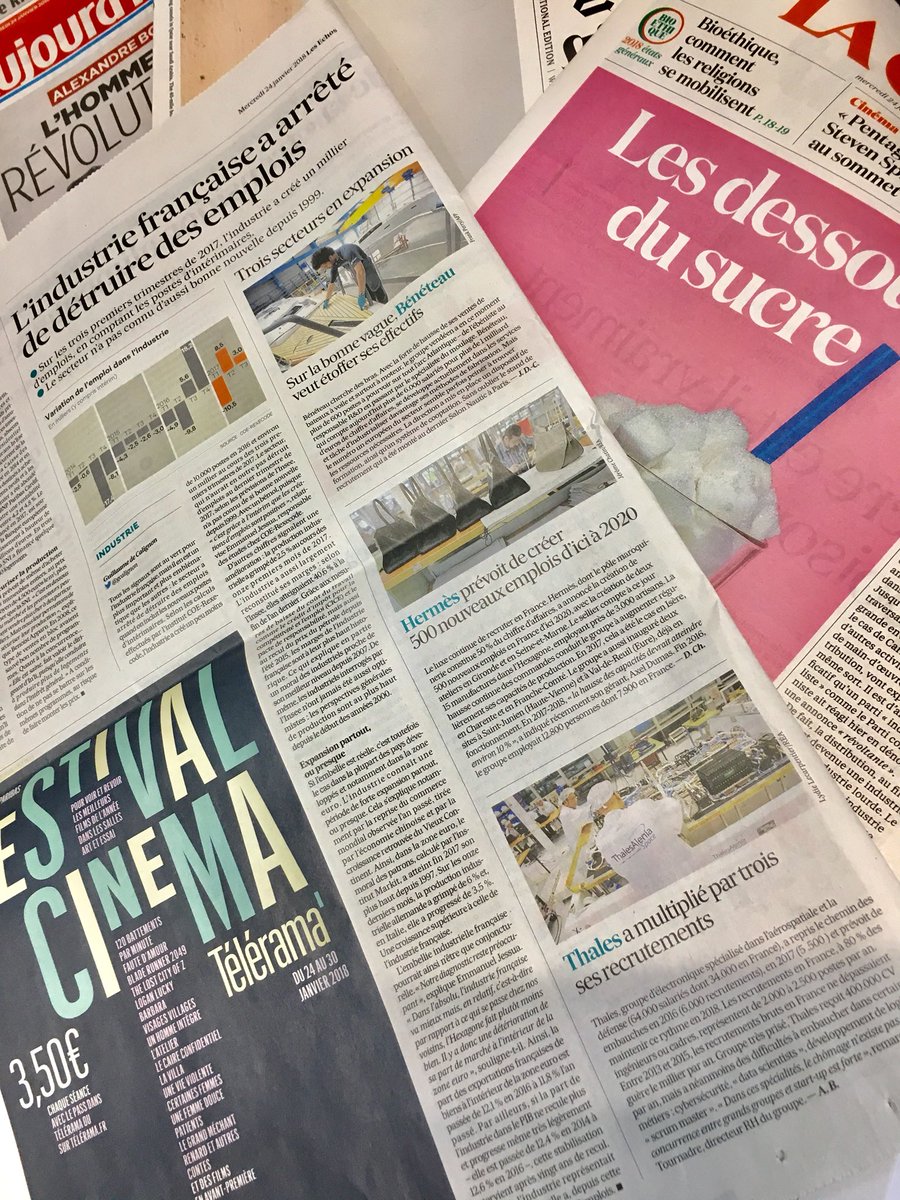 CedLeurquin's tweet photo. L’industrie française crée des emplois https://t.co/79mkVhEsAz @thalesgroup a multiplié par 3 ses recrutements @LesEchos https://t.co/On7RSzHYtZ