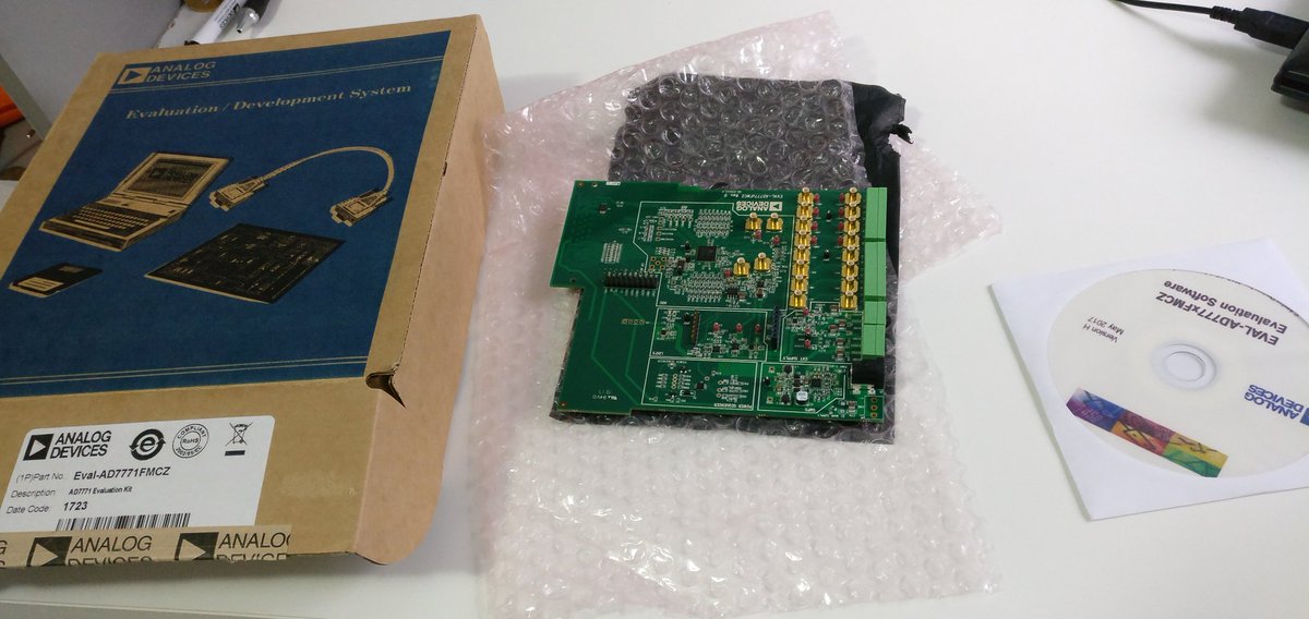 GeesicProject's tweet photo. Just received our eval board!! Gotta start working! #ADIWEcontest https://t.co/d6Rjh90pSs