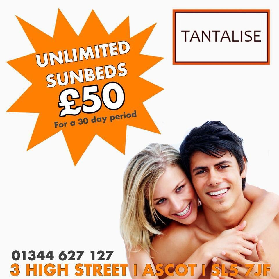 TantaliseAscot's tweet photo. Unlimited sunbeds for only £50 at #TantaliseAscot #NotYourAverageSunbedShop☀️🔥 https://t.co/vx72ZNrY6L