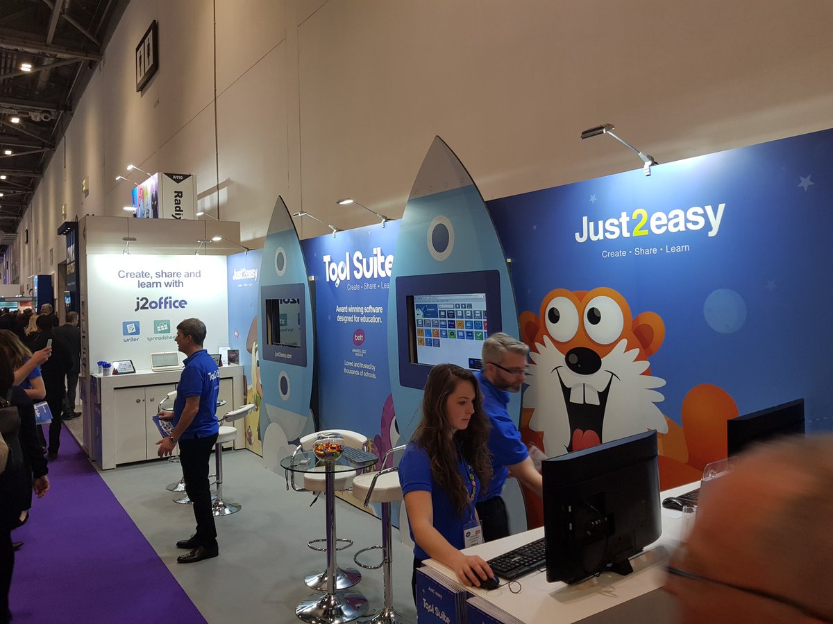 BenReadJ2e's tweet photo. All ready for #Bett2018 at stand A100! Come along and say Hi! https://t.co/lgOWmsfgrb
