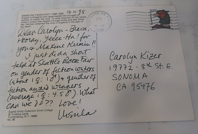 MarianJanssen3's tweet photo. In 1998 Maxine Kumin and Carolyn Kizer resigned as Chancellors of the Academy of American Poets to protest the absence of minority groups on its Board. Below is Ursula Le Guin's reaction--with thanks to #iulillylibrary  RIP Ursula Le Guin https://t.co/nMCRhDrVMU