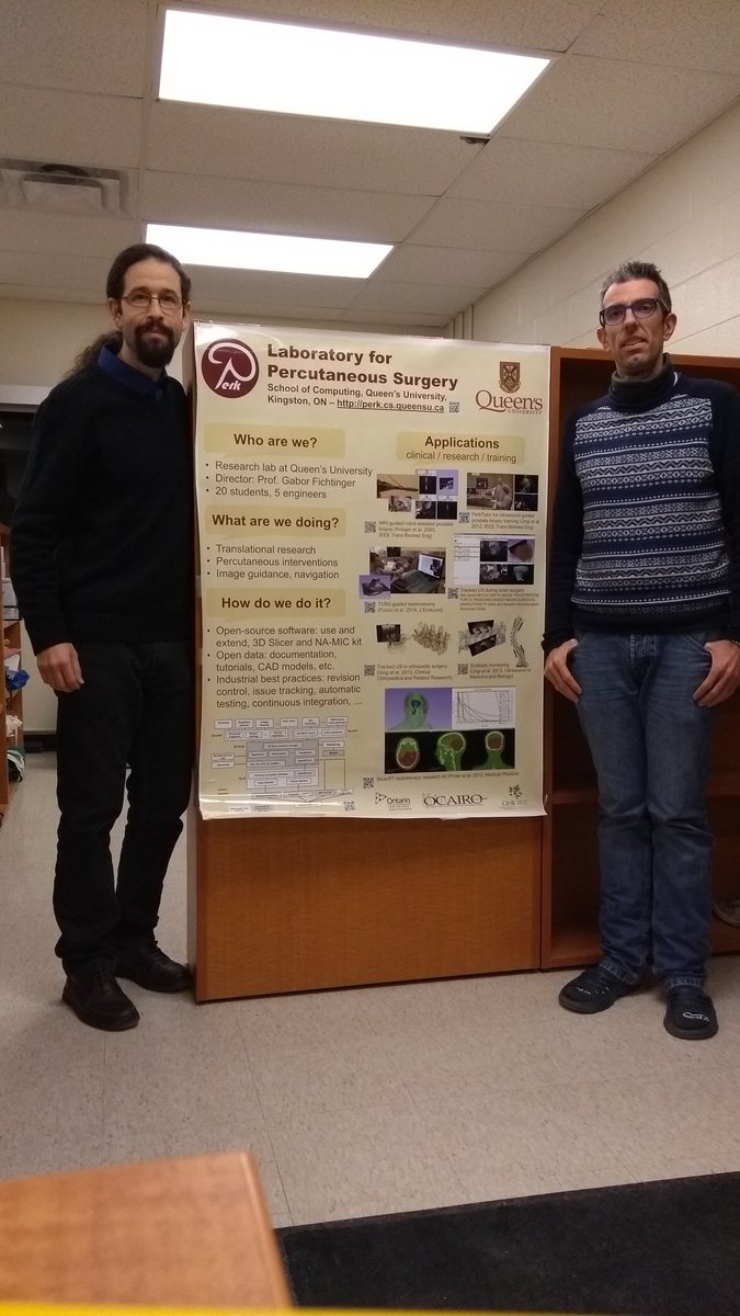 medtec4susdev's tweet photo. Dos de nuestros compañeros #medtec4susdev #MACbioIDi #ulpgc #ull están en #Canadá Guillermo y Carlos desarrollan una línea de trabajo en técnicas diagnósticas e imagen. Están en un centro de referencia mundial en la Universidad de Queens, en Ontario, Laboratorio #Perklab 👨🔬 https://t.co/1OJAHUM4U9