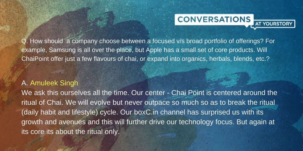 .<a href="/amuleekbijral/">Amuleek Singh Bijral</a> on choosing between focused and broad portfolio of offerings!