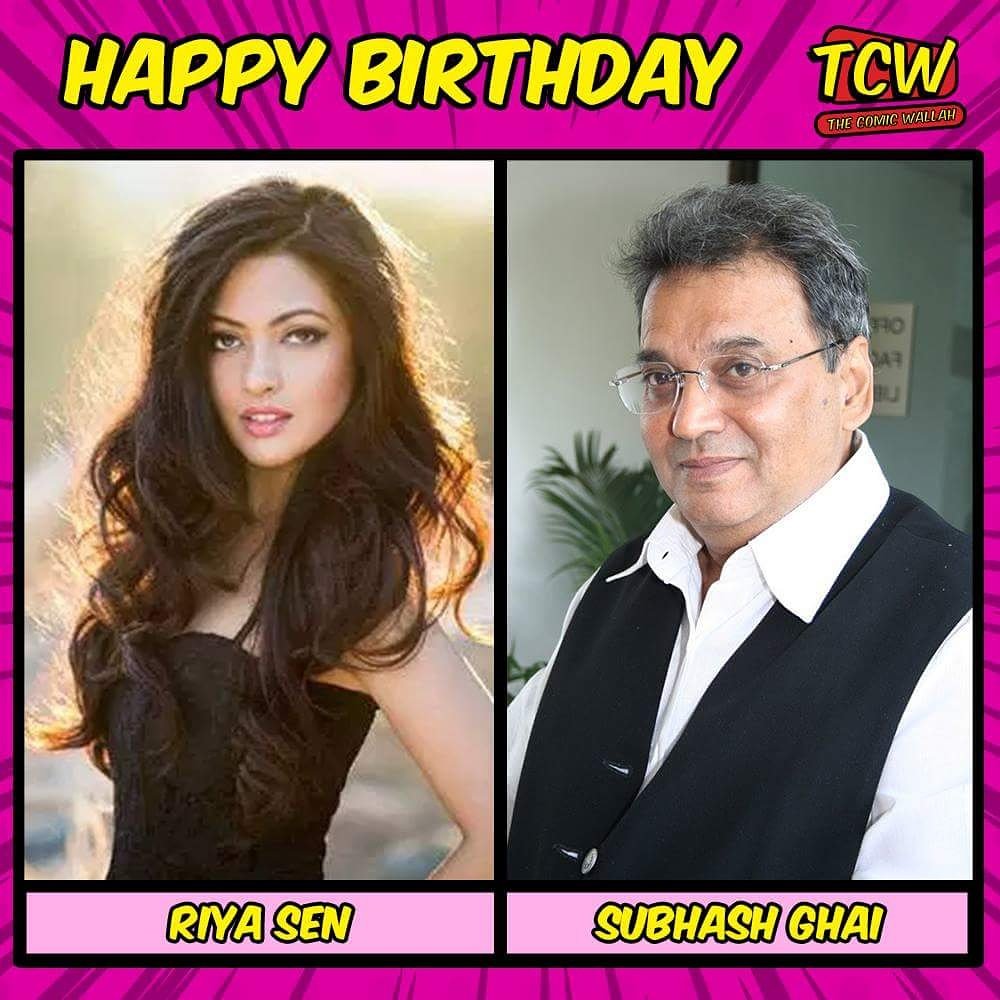 Wishing Riya Sen Dev Varma and Subhash Ghai a Very Happy Birthday. 