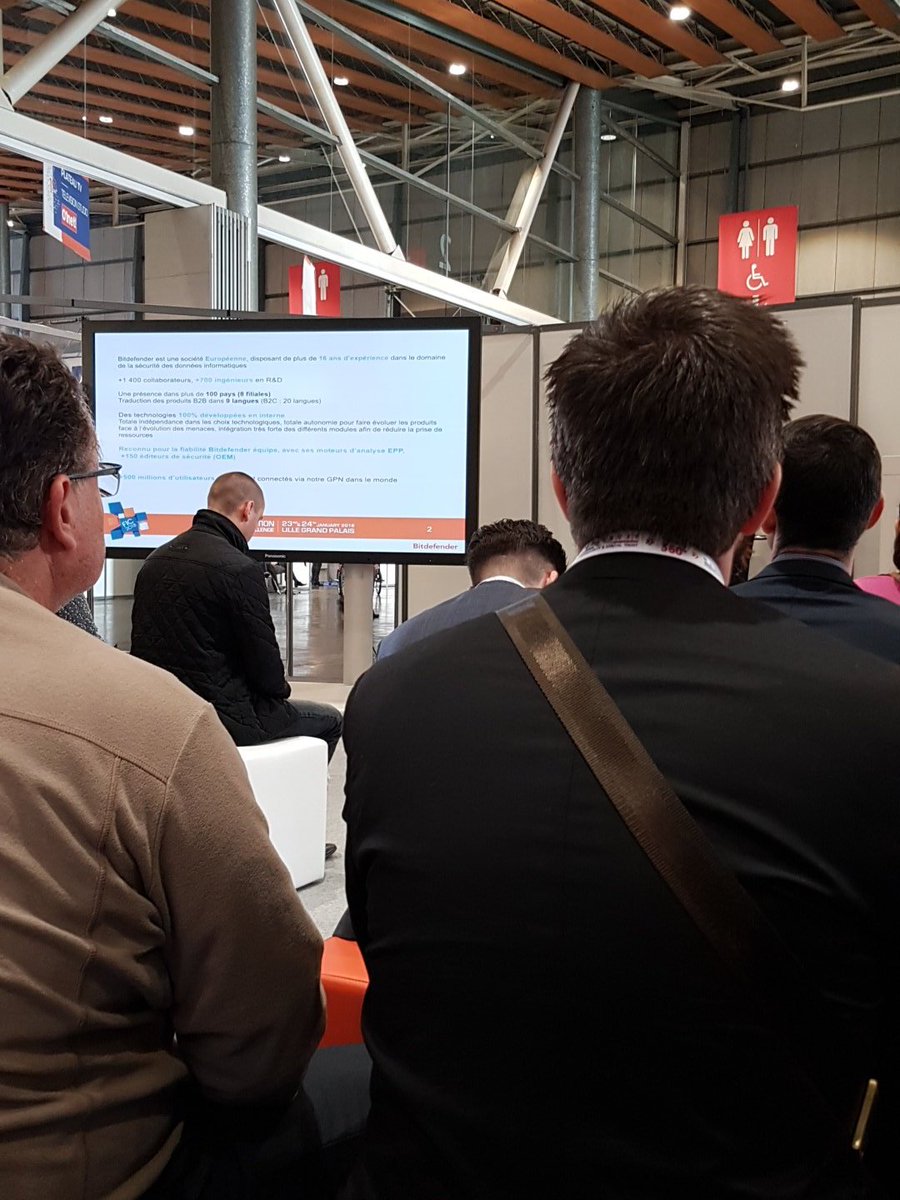 HUS_Cyber's tweet photo. Démonstration technique @Bitdefender sur les attaques sans fichiers #FIC2018 https://t.co/knSQTef3eh