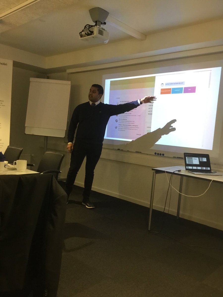 Årets første ERFA-møde er skudt i gang! Shivan står for dagens første oplæg om de nye muligheder i serviceweb i moliri 👍🏼