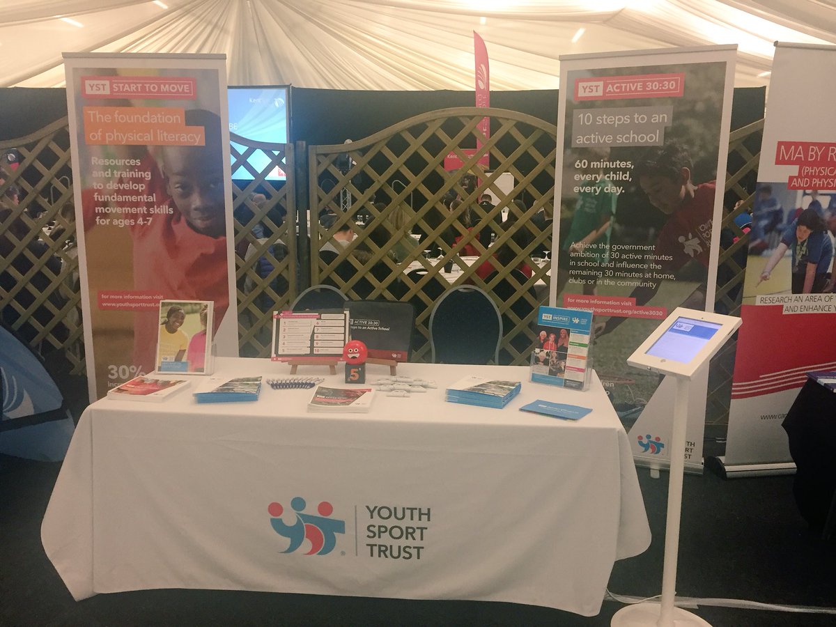 YouthSportTrust's tweet photo. We’re exhibiting at the Kent and Medway PE Conference today. Come and say hello to us and Athlete Mentors @MikeBMXAcademy and @JNETTEKWAKYE! #KentPE18 https://t.co/1UyBPlW8Oy
