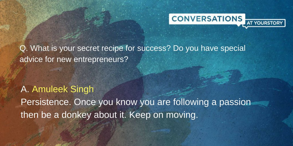 .<a href="/amuleekbijral/">Amuleek Singh Bijral</a> on his secret recipe for #success.