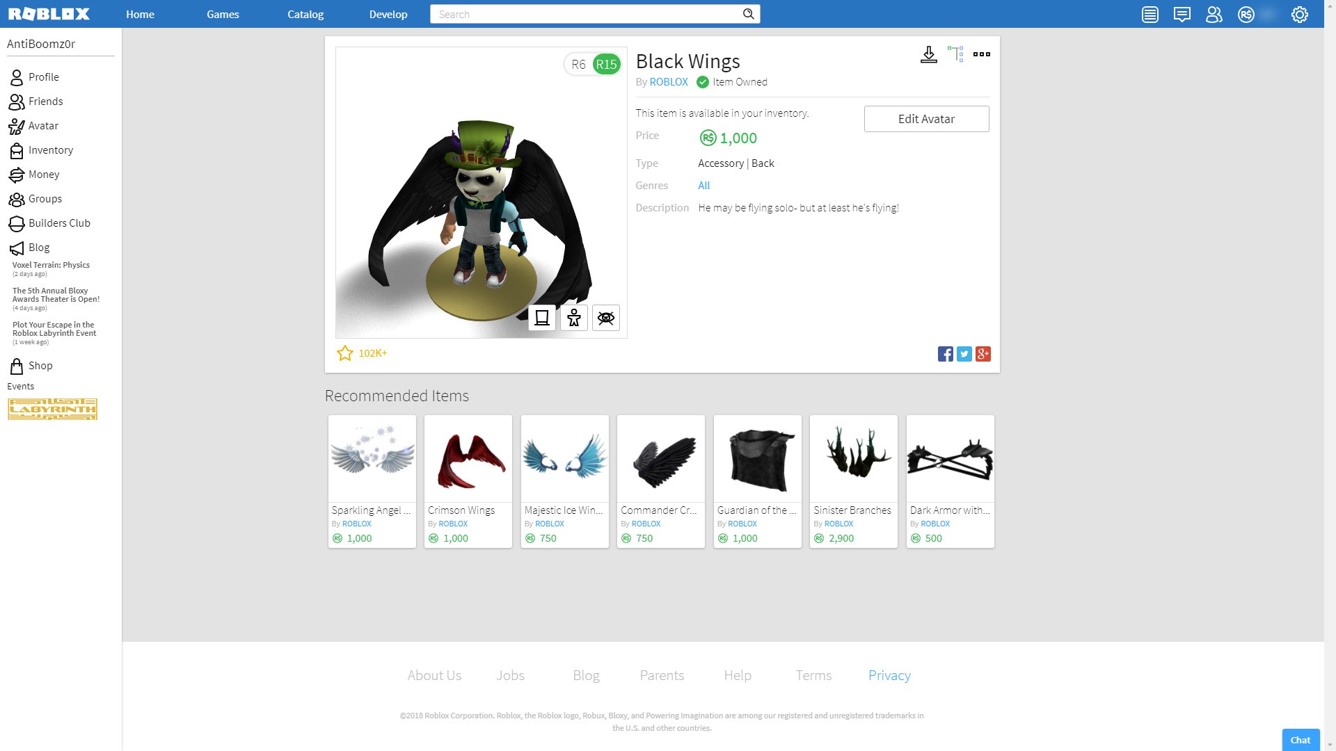 Anti On Twitter Released Btroblox My Roblox Chrome Extension To The Public Check It Out If You Re Interested In A Redesigned Profile Page Timestamps In Your Timezone Group Shout - bt roblox+ extension download