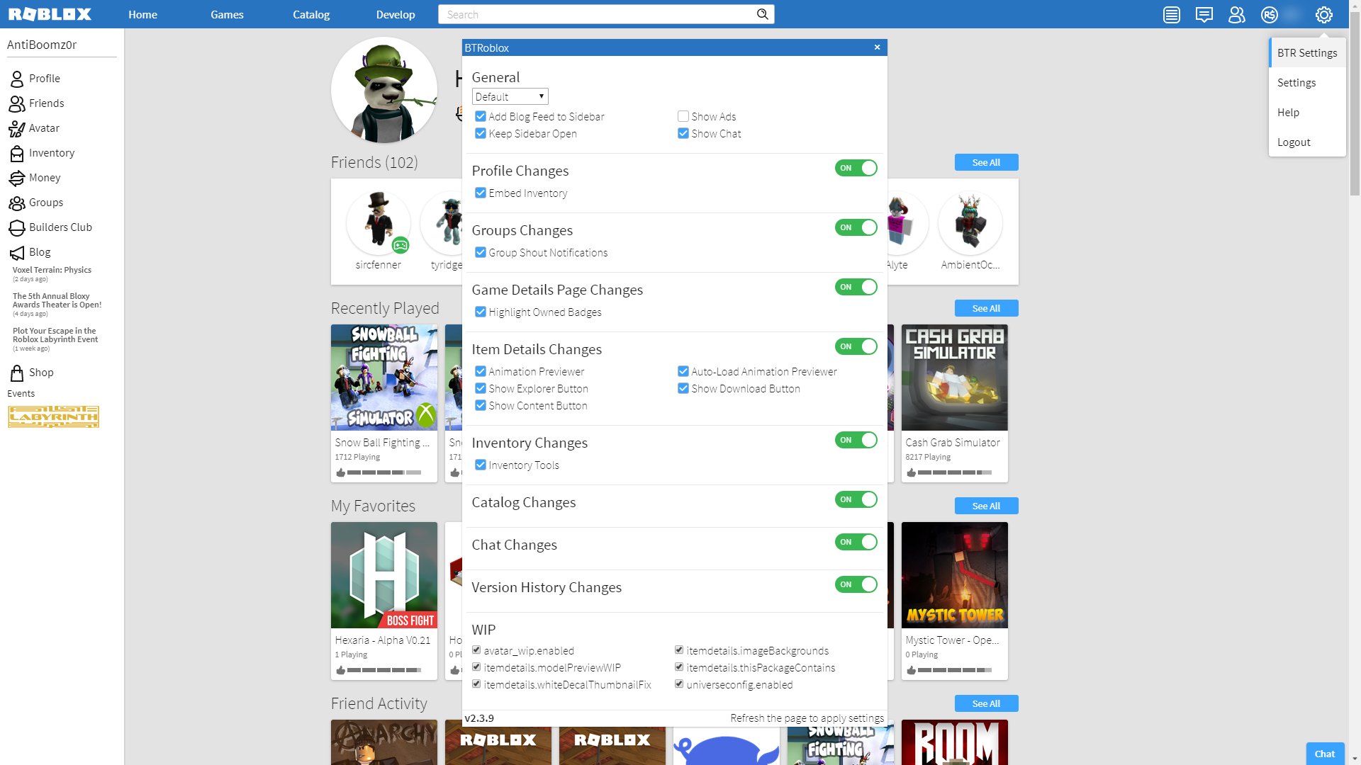 Anti On Twitter Released Btroblox My Roblox Chrome Extension To The Public Check It Out If You Re Interested In A Redesigned Profile Page Timestamps In Your Timezone Group Shout - released btroblox my roblox chrome extension to the public