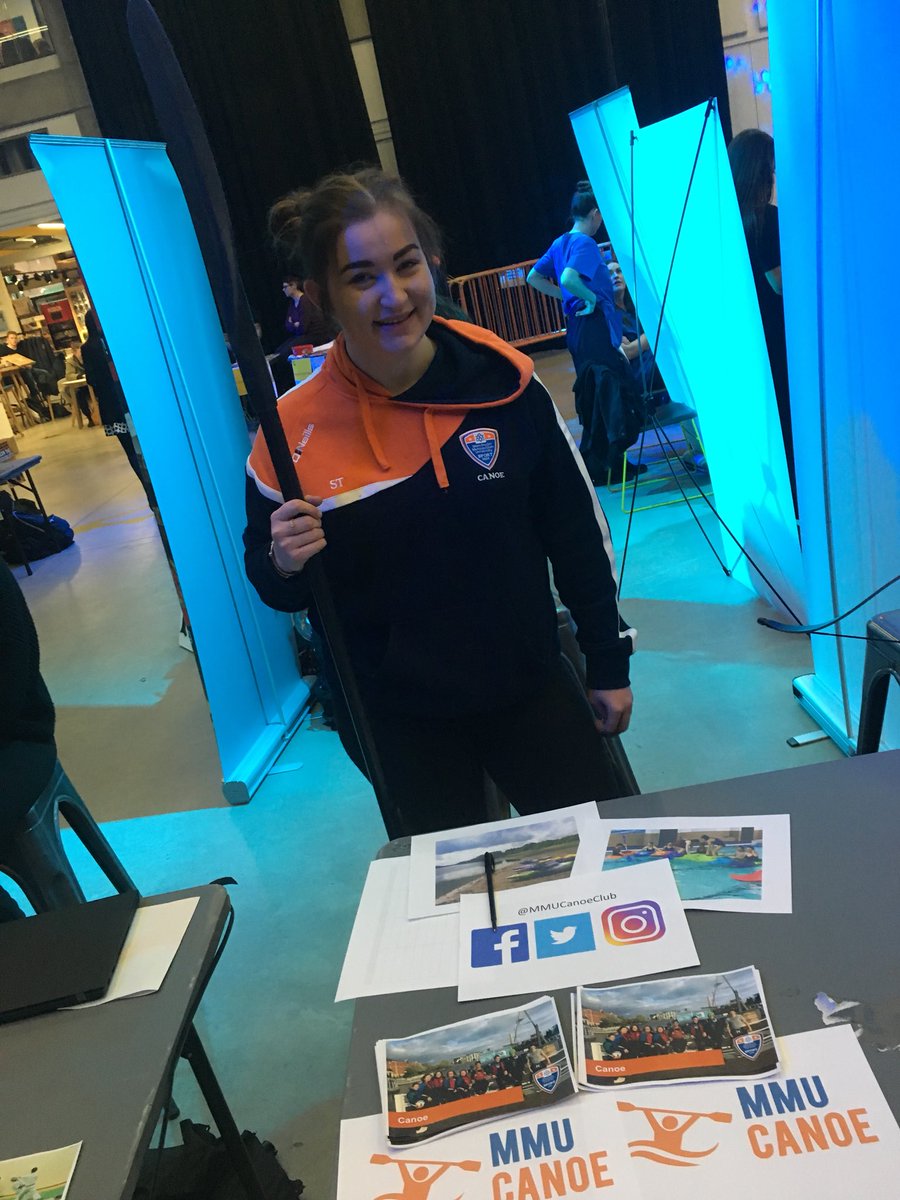 MMUCanoeClub's tweet photo. We’re at  @TheUnionMMU for refreshers fair!🎉 Come and say hello 👋🏻 https://t.co/QKl14ZqV9O