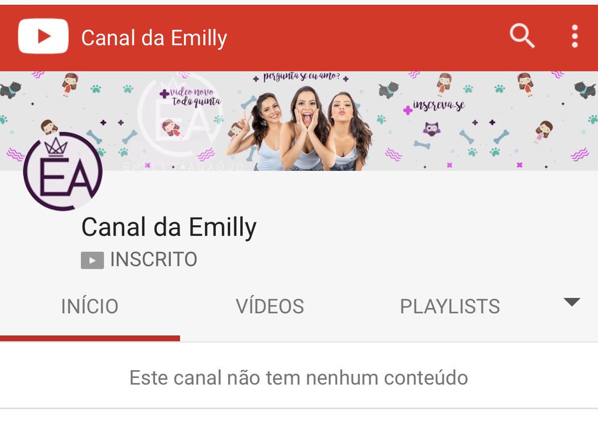 Re_tuita's tweet photo. Bom dia só pra quem já se inscreveu no #CANALDAEMILLY https://t.co/GFPPHA9qTQ