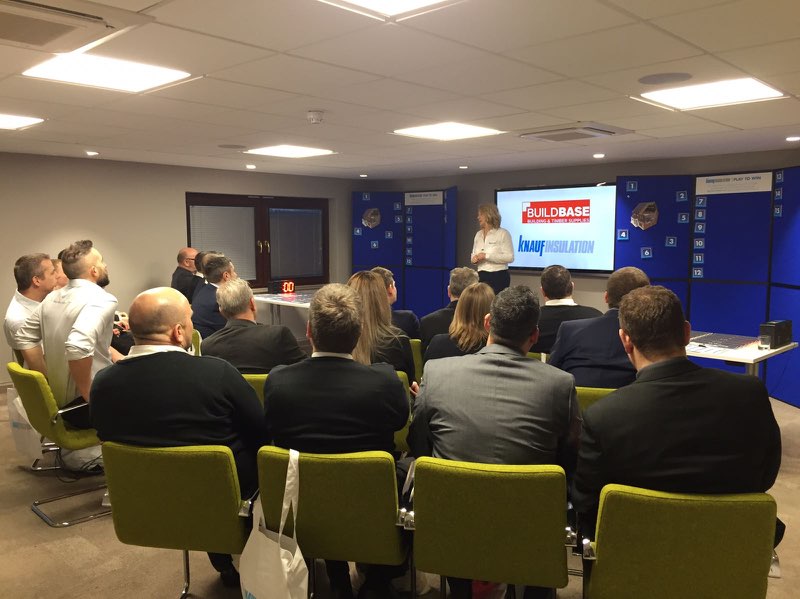 KnaufUK's tweet photo. Great to be attending the @BuildbaseUK Supplier Conference this week. Branch managers are taking part in our interactive quiz to test their #insulation knowledge! #BuildbaseConference https://t.co/NxyTN1oHo7