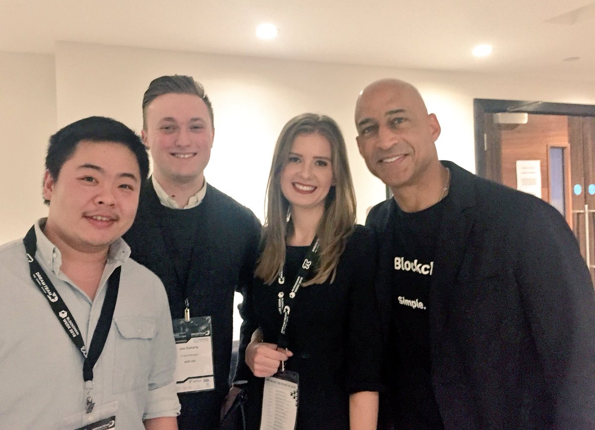 Joanna_Fejk's tweet photo. Catching up with Jason Kelly @IBM at #BlockchainWeek. #Blockchain is not about technology it’s capability that this technology brings. https://t.co/wzt7jBWyDc
