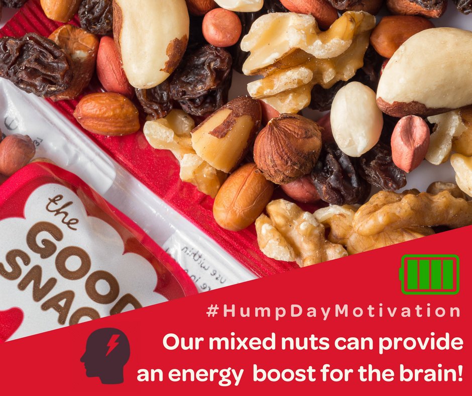 GoodSnackCo's tweet image. 💥🥜Beat that Hump Day Slump! 💥🥜
#GoodSnacks #GreatTips