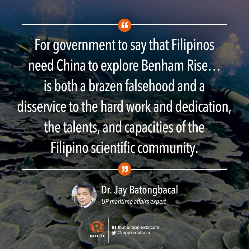 rapplerdotcom's tweet photo. [OPINION] Filipinos exploring Benham Rise region for years: https://t.co/RafPsGHWOR

Group refutes Roque, says local scientists can do research in Benham Rise: 
https://t.co/LOyThbEnAl https://t.co/1PdA0fAKcE
