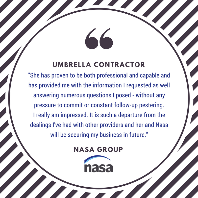 NasaConsulting's tweet photo. Another great #contractor review, this time for a member of our onboarding team!
We firmly believe that the knowledge and service provided by our teams is second to none, and don’t use high pressure sales tactics in our onboarding process. #umbrellacompany #testimonial https://t.co/AXU0q0sdF9
