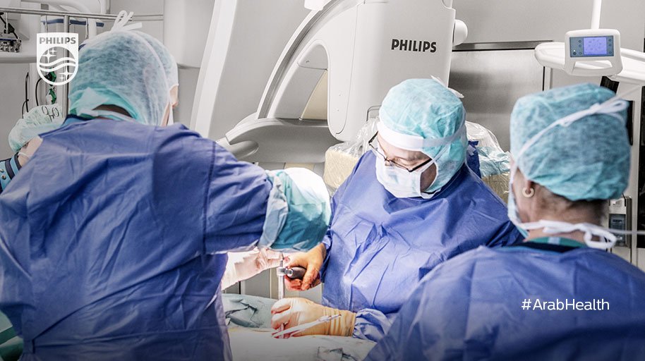 PhilipsME's tweet photo. At #ArabHealth 2018 see our advancing imaging and navigation solutions aided by #AugmentedReality. Register now: https://t.co/39pcSgOgfm #AR https://t.co/47QvtaELp8