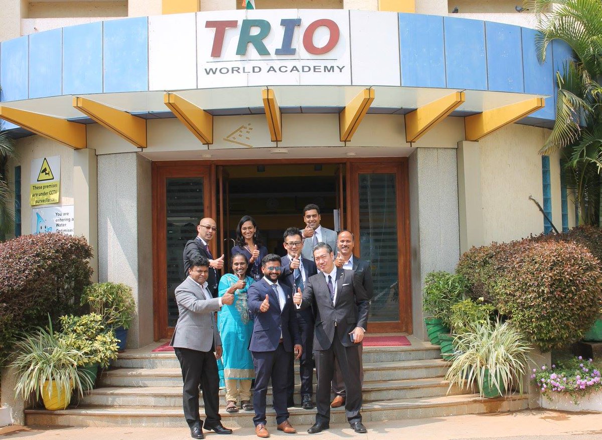 Indo-Japanese cultural exchange program: Delegates from Meiji University and Trio World School. I am honoured to be the lead in English language and cultural training.