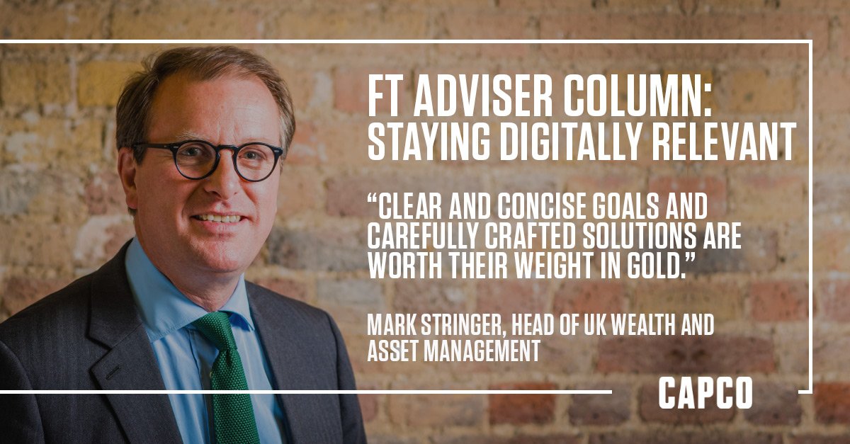 In the first of a series of columns for <a href="/FTAdviser/">FT Adviser</a>, <a href="/Capco/">Capco</a>'s @MStringerCapco comments on how advisers have to evolve to appeal to younger, wealthier family members, who have very different attitudes and preferences to #savings &amp; #investing.
okt.to/86N2vV