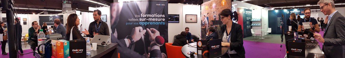 Thinkovery's tweet photo. Toute l'équipe est au travail pour construire de nouveaux projets ensemble ! #LT18France #DigitalLearning https://t.co/jQmBKhF1gO