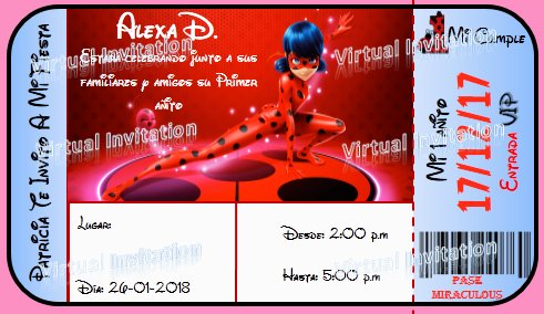 VirtualInvitat2's tweet photo. Hoy #24Ene #virtualinvition trae para tus hijos una nueva #invitaciondigital para que tus hijos no se queden sin la #invitacion deseada... Porque tu eliges y nosotros lo diseñamos... No esperes mas y contactanos. https://t.co/4XYPd3XueO