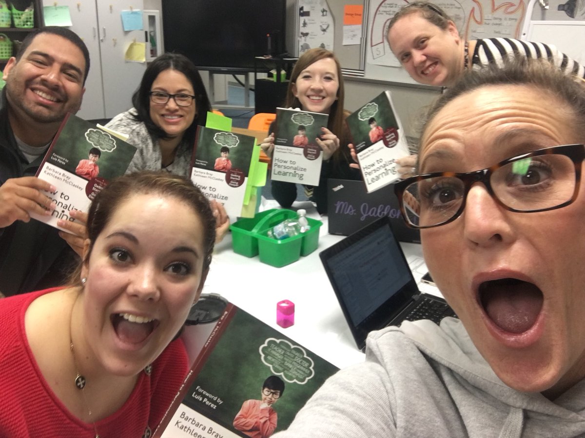 MrsHankinsClass's tweet photo. We validate our kids! @KirkElementary @CyFairISD. “...the conversations that you and your learners have about how they learn helps validate them as learners.” We are excited to meet in our #PLD & discuss our book 📖 #HowToPersonalizeLearning by @khmmc. #SmilingInSecond #KirkROAR https://t.co/Dfvqw4Cjm3