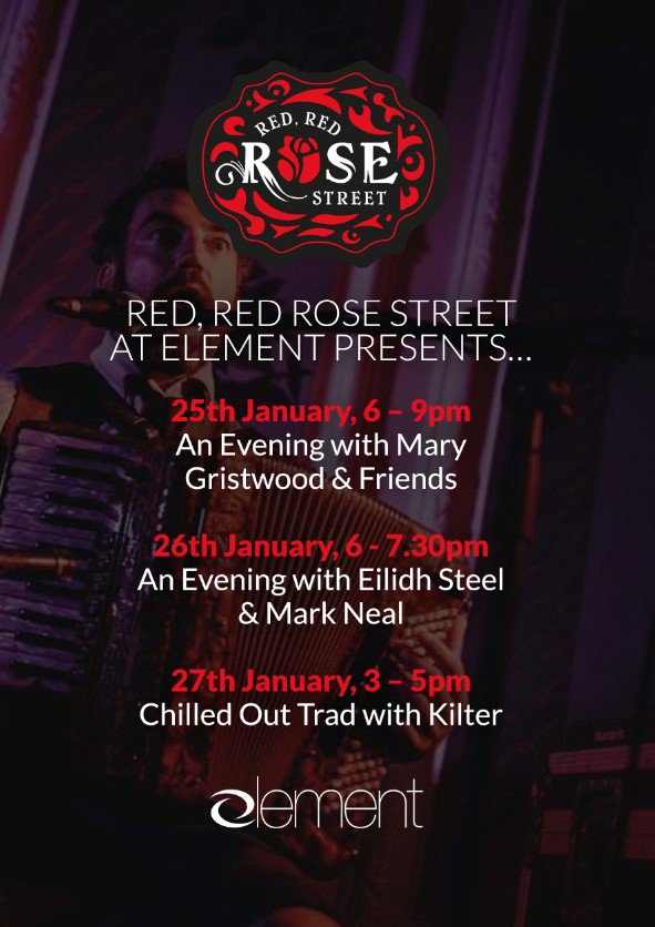 RedRedRoseSt's tweet image. Partners @Element_Ed will be offering a 20% discount to anyone with a valid #RedRedRoseSt ticket! Why not check out our programme of music while you are there?