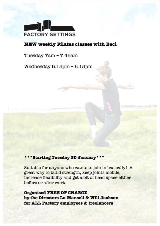 Beciflowmotion's tweet photo. @fslLondon are showing how much they value their staff by sponsoring 2 Pilates classes a week at their workshop - it’s free for all employees to attend with no time wasted on travel!
#valuestaff #wellbeing #healthybodies #injuryprevention #takecareofyouremployees #pilatesatwork https://t.co/Bvtibm7U7p