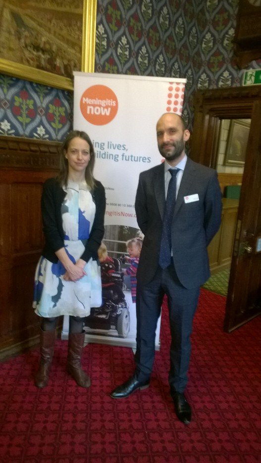 MeningitisNow's tweet photo. Our Chief Exec Tom Nutt meeting today with @Helen_Whately @pfizer_news to discuss #meningitis #ACWY #westminster https://t.co/GKR5B1NXRN