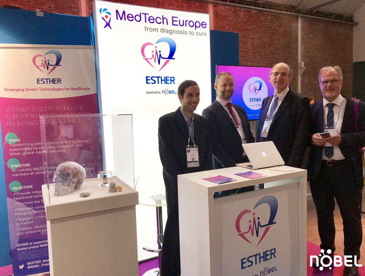 ESTHER_MedTech's tweet image. Want to discover what #ESTHER will bring to the European #MedTech industry? Come &amp;amp; visit our booth n°10, supported by the @NOBEL_Project, at MedTech Forum 2018! #MTF2018
#Healthcare #HealthTech #nanomedicine #disruptive #innovation