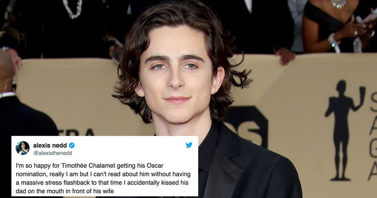 SellersTed's tweet photo. Woman attempts cheek kiss with Timothée Chalamet's dad and it ends awkwardly https://t.co/jBGcbfcPWv #Kiss #Timothee_Chalamet #Culture #Celebrities https://t.co/0qY2Fwwhsy