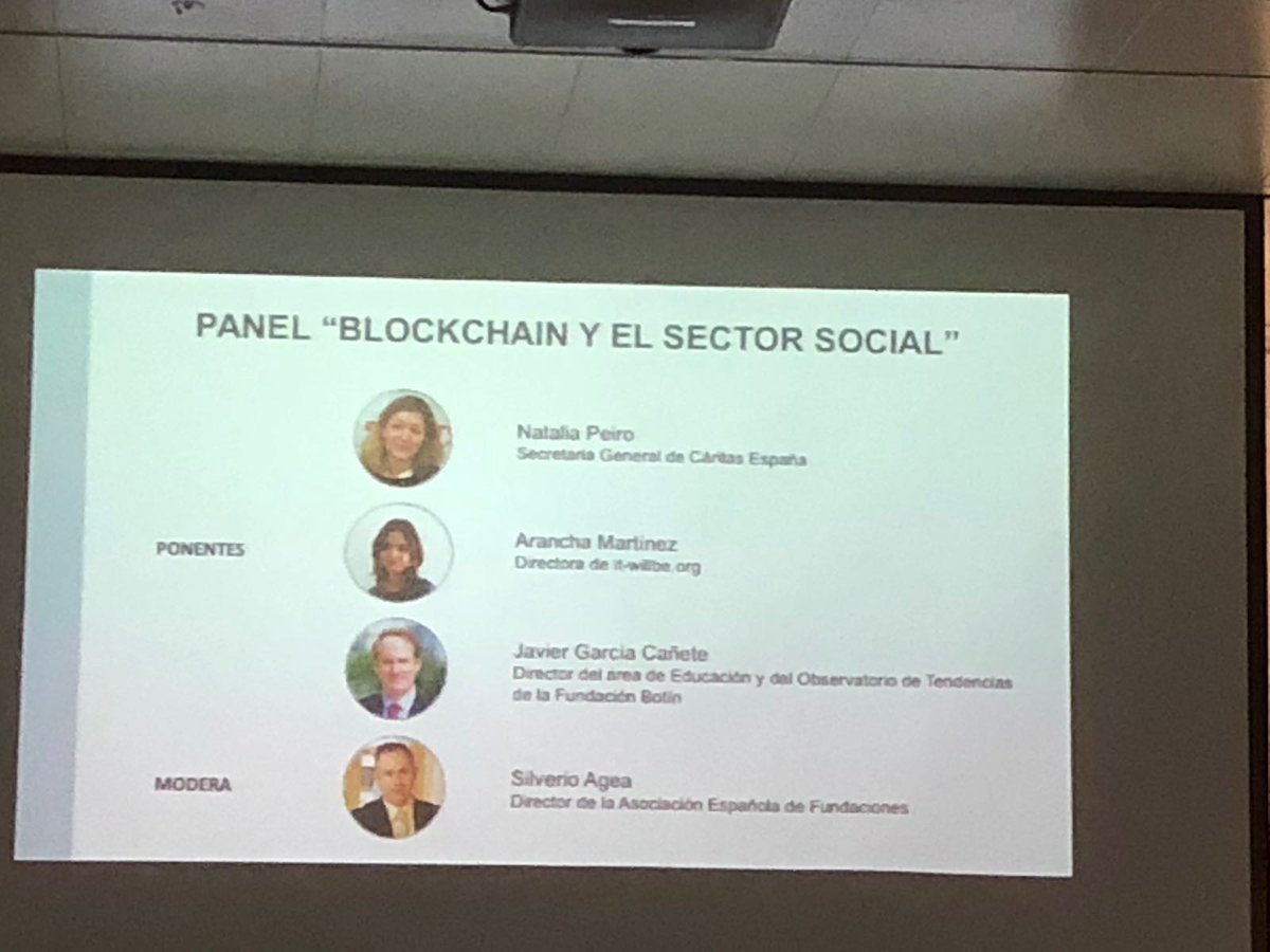 madrimasd's tweet photo. El #Blockchain generará confianza en todo el proceso desde el donante hasta el beneficiario. La Fundación @madrimasd en la jornada @BBVAInnovation sobre los beneficios del blockchain aplicado al sector social #Socialchange #Innovation https://t.co/yICC9G7naV