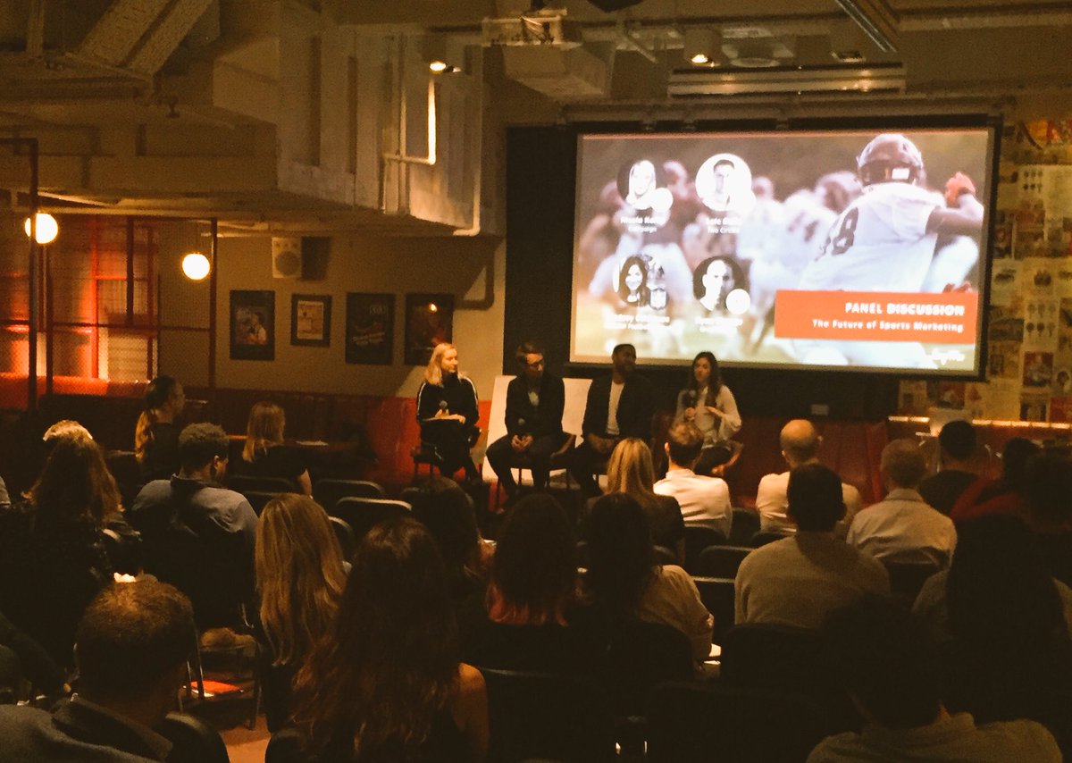 mattycutler's tweet photo. Today’s panel session at @LoopMe’s #ThinkFastMoveFaster event. Data as an integral part of the sports marketing mix. Important discussion with @NFL’s Lindsey Eckhouse, @TwoCirclesSport’s Loic Daille &amp; @RyanSkeggsUK https://t.co/beidM0Rmg7