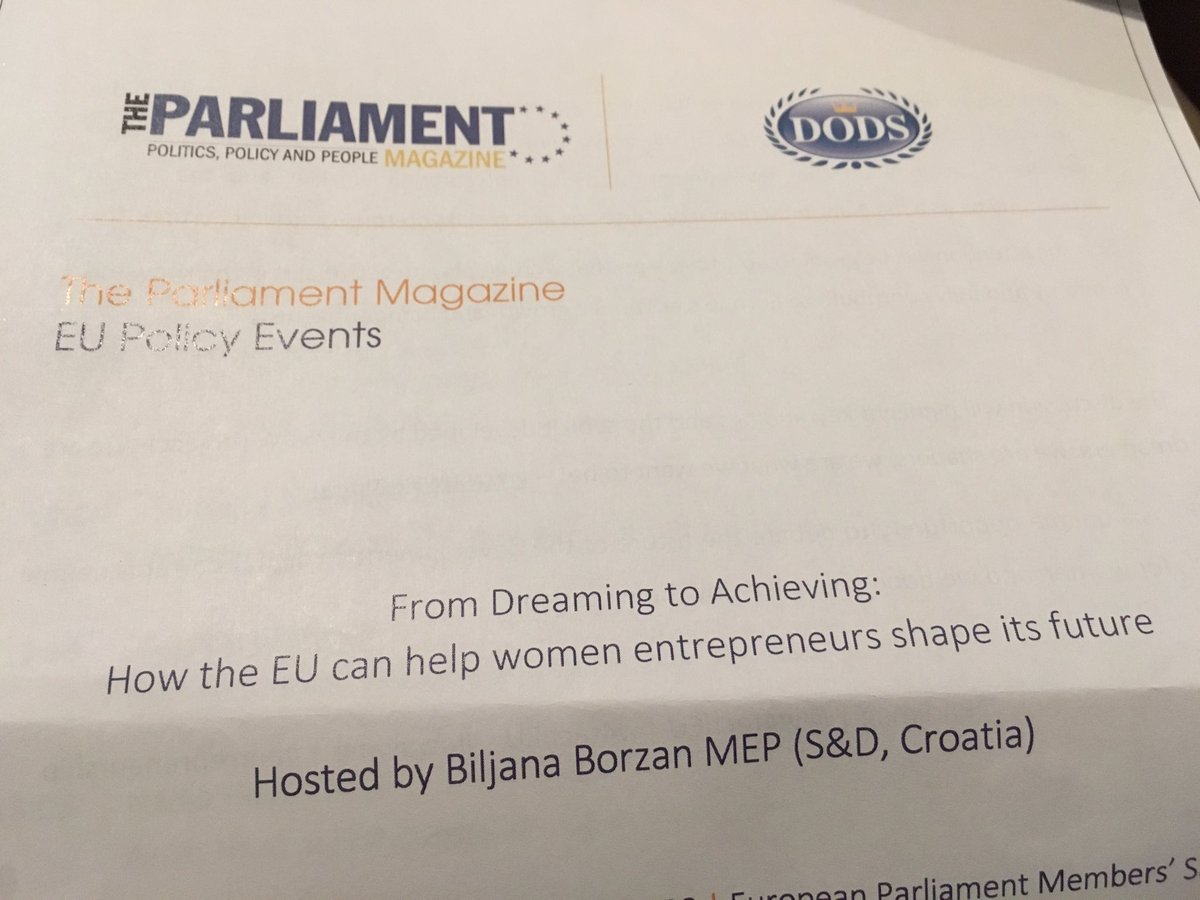 MadiSharma1's tweet photo. FEMALE #ENTREPRENEURS ON THE MENU! Honoured to be a guest of @Parlimag @womenandIT for a debate on #crowdfunding + accessing funds for #women in business. - I am still calling for #EU data collection which is missing! #w4techEU #uwawme https://t.co/CO7ZtvXRnj