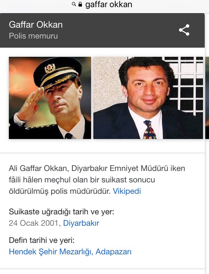 cihatkomut's tweet photo. Bu G��n 24 Ocak 

2001 yılının 24 Ocak Günü Şehit Edilen 

 #AliGaffarOkkan ın Vefat Ettiği Gün. 

Bu Gün Afrin Operasyonunun Gölgesinde Kalmıştır. 

Şunun Bilinmesini İsterim ki 

Eğer Gaffar Okkan Gibi Emniyet Müdürleri Şehit Edilmeseydi Pkk gibi Afrin gibi Sorunlar OLMAYACAKTI https://t.co/htseSEf7GV