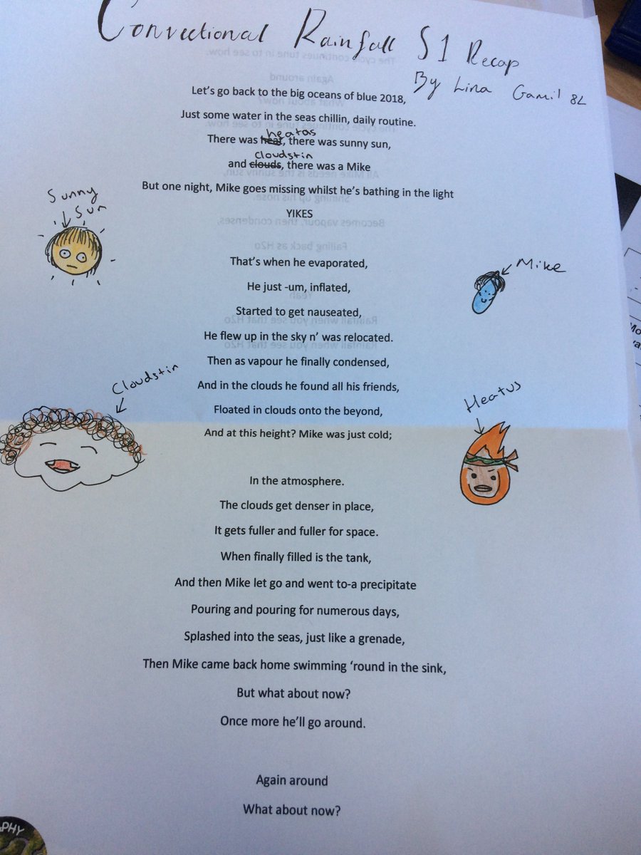 DCHS_Geography's tweet photo. Very impressed with yr 8's creativity - rainfall story! @ChallonersHigh @DCHS_Learning https://t.co/Azd8eHIzVV