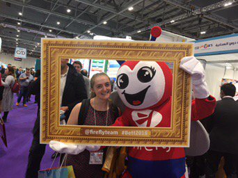 BethanyAlbrecht's tweet photo. Having fun at #bett2018 with @fireflyteam and @martatorner https://t.co/lYvD0vCbxo