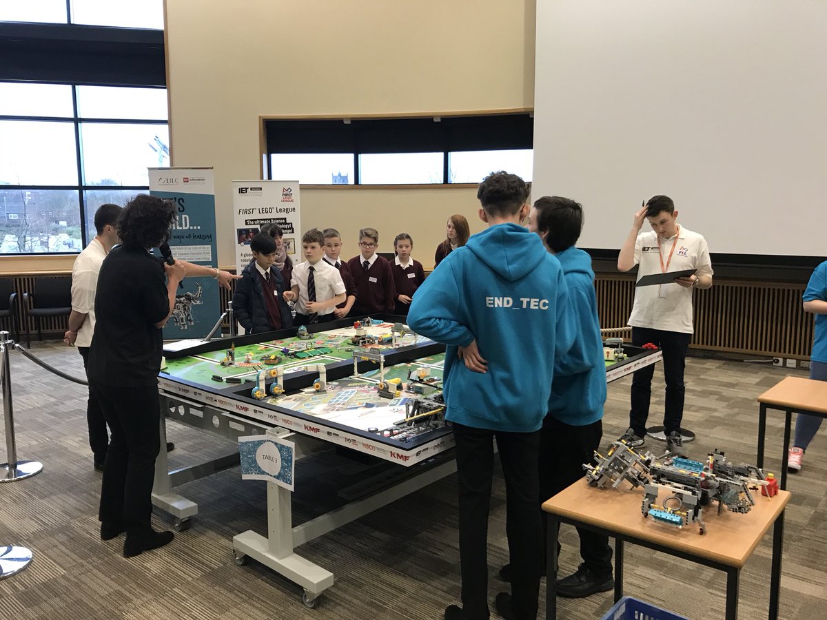 EHSDesignTech's tweet photo. Had a great time at the Regional Finals, @_ENDTEC_ and @TeamENDR01D showing off all their hard work @NULC @FLLUK @LEGOeducationUK https://t.co/6v0xJ7ZCRs