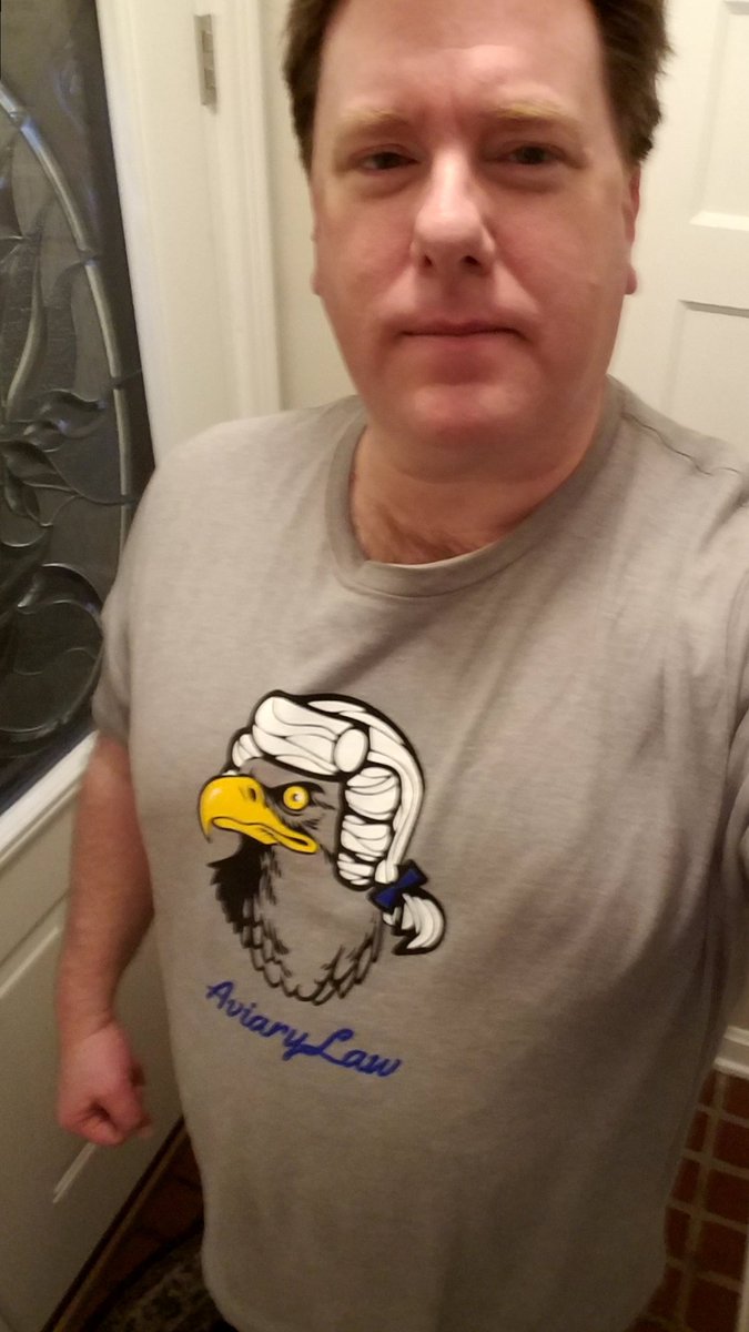 MidnightDesignr's tweet photo. @AviaryLawStream Mrs D wants to know where you ordered the shirts. High quality, super soft. #BirdPride #FlockYou https://t.co/p0nfAvpIHo